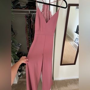 Size small pink elegant jumpsuit